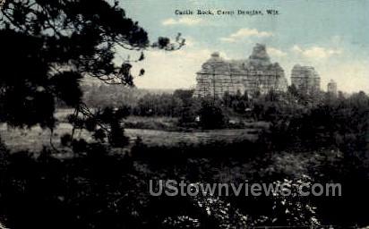Castle Rock  - Camp Douglas, Wisconsin WI Postcard