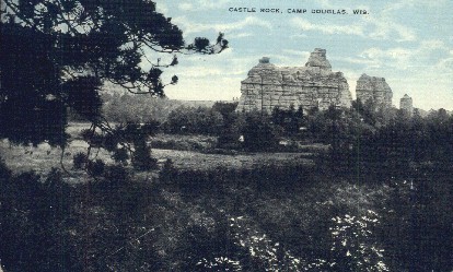 Castle Rock - Camp Douglas, Wisconsin WI Postcard