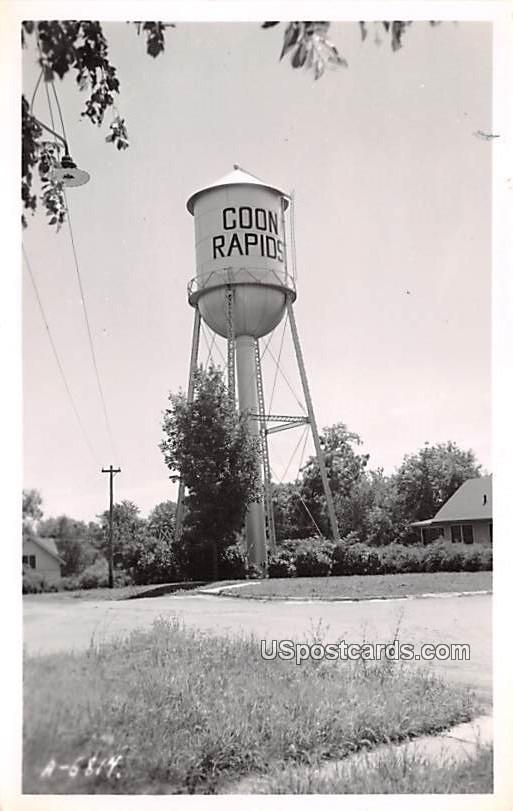 Coon Rapids Water Tower - Wisconsin WI Postcard