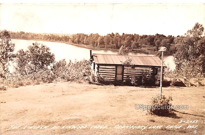 Lincoln at Linwood Lodge - Cable, Wisconsin WI Postcard