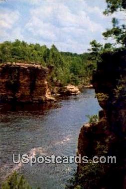 High Rock, Romance Cliff - Dells Of The Wisconsin River Postcards, Wisconsin WI Postcard