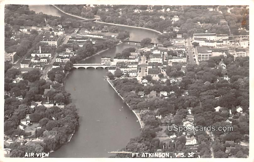 Air View - Fort Atkinson, Wisconsin WI Postcard