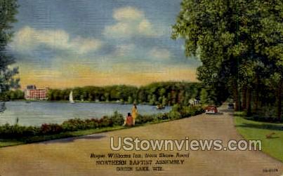 Roger Williams Inn - Green Lake, Wisconsin WI Postcard