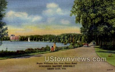 Roger Williams Inn - Green Lake, Wisconsin WI Postcard