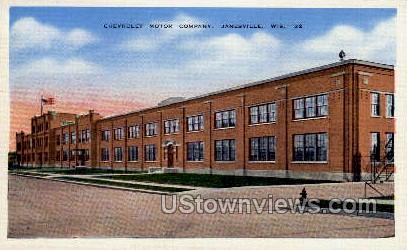 Chevrolet Motor Company - Janesville, Wisconsin WI Postcard
