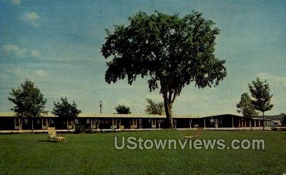 Redwood Motel - Janesville, Wisconsin WI Postcard