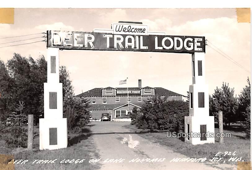 Deer Trail Lodge - Heafford Junction, Wisconsin WI Postcard