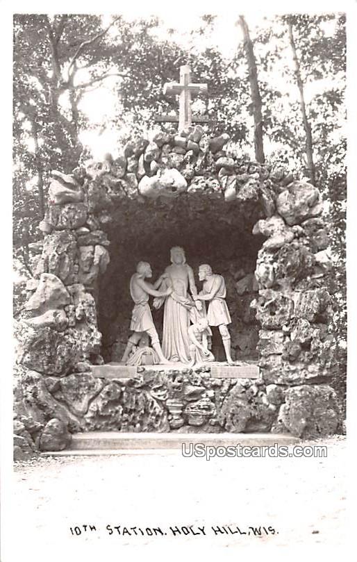 10th Station Statue - Holy Hill, Wisconsin WI Postcard