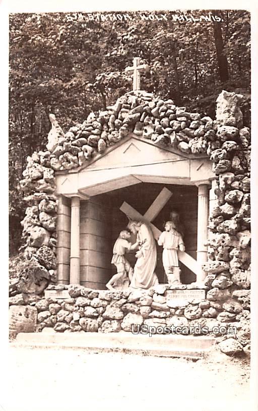Simon Helps Christ Carry his Cross - Holy Hill, Wisconsin WI Postcard