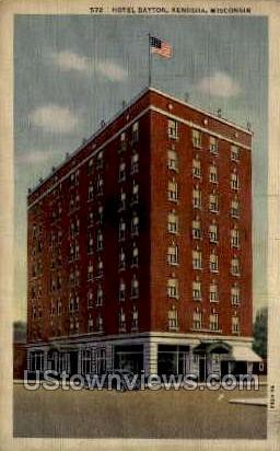 Hotel Dayton - Kenosha, Wisconsin WI Postcard