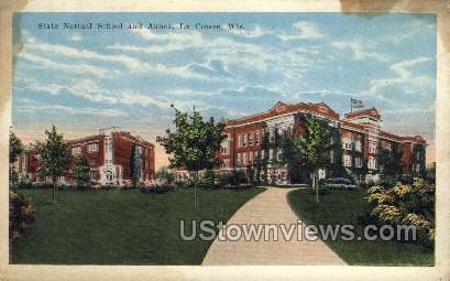 State Normal School & Annex - La Crosse, Wisconsin WI Postcard
