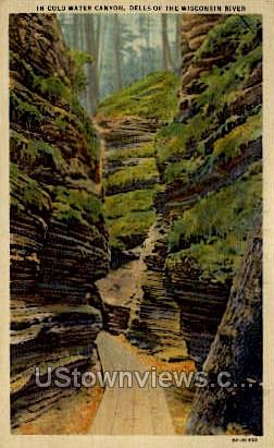 Cold Water Canyon - Misc, Wisconsin WI Postcard