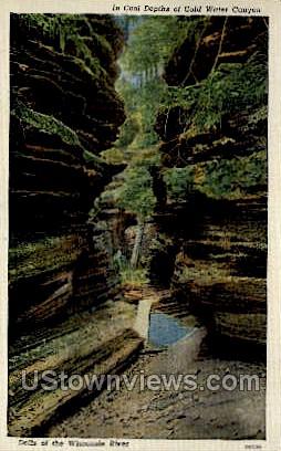 Cold Water Canyon - Misc, Wisconsin WI Postcard