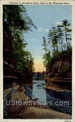 Steamboat Rock - Misc, Wisconsin WI Postcard