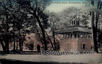 Riverside Park - Menomonie, Wisconsin WI Postcard