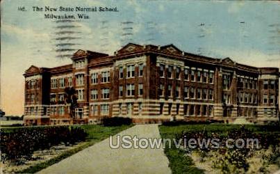 The New State Normal School - MIlwaukee, Wisconsin WI Postcard