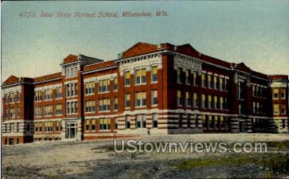 New State Normal School - MIlwaukee, Wisconsin WI Postcard