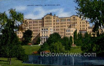 County Hospital - MIlwaukee, Wisconsin WI Postcard
