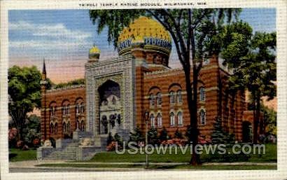 Tripoli Temple Shrine Mosque - MIlwaukee, Wisconsin WI Postcard