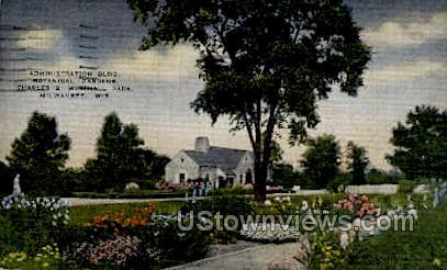 Botanical Gardens - MIlwaukee, Wisconsin WI Postcard