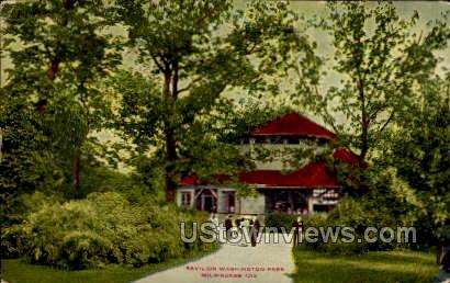 Pavilion In Washington Park - MIlwaukee, Wisconsin WI Postcard