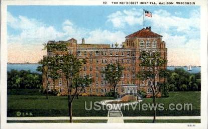 The Methodist Hospital  - Madison, Wisconsin WI Postcard