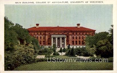 Main Building, College Of Agriculture - Madison, Wisconsin WI Postcard