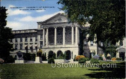 Bascom Hall - Madison, Wisconsin WI Postcard