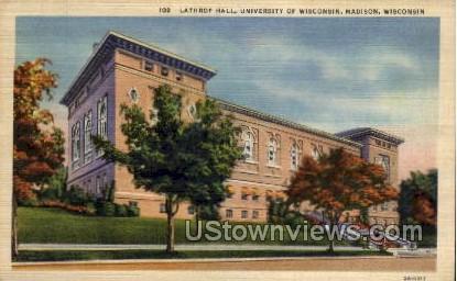 Lathrop Hall, University Of Wisconsin - Madison Postcard