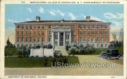 Main Building, College Of Agriculture - Madison, Wisconsin WI Postcard