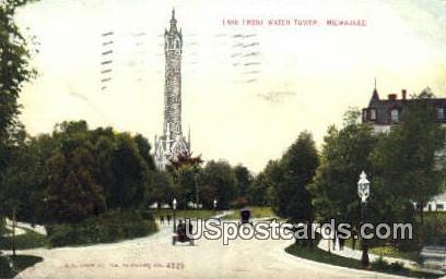 Lake Front Water Tower - MIlwaukee, Wisconsin WI Postcard