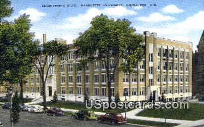 Marquette University - MIlwaukee, Wisconsin WI Postcard