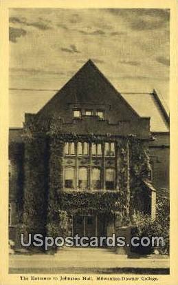 Johnston Hall, Milwaukee Downer College - Wisconsin WI Postcard
