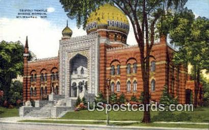 Tripoli Temple, Shrine Mosque - MIlwaukee, Wisconsin WI Postcard