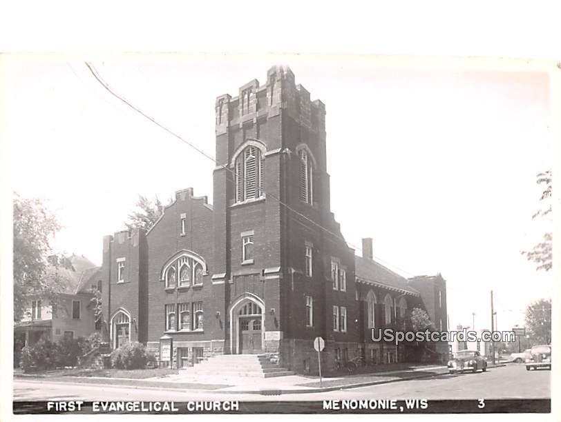 First Evangelical Church - Menomonie, Wisconsin WI Postcard