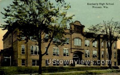 Kimberly High School - Neenah, Wisconsin WI Postcard