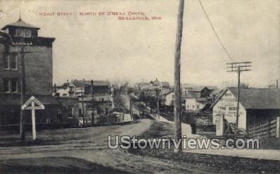 Hewit Street  - Neillsville, Wisconsin WI Postcard