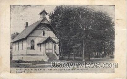First Church For Christian Science  - Oshkosh, Wisconsin WI Postcard