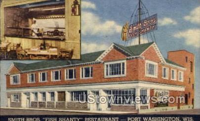 Fish Shanty - Port Washington, Wisconsin WI Postcard