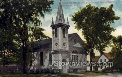 First Congregational Church - Plymouth, Wisconsin WI Postcard