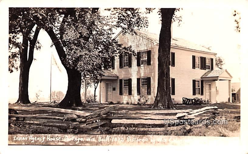 Indian Agency House - Portage, Wisconsin WI Postcard