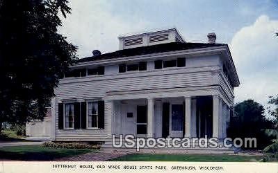 Butternut House - Greenbush, Wisconsin WI Postcard