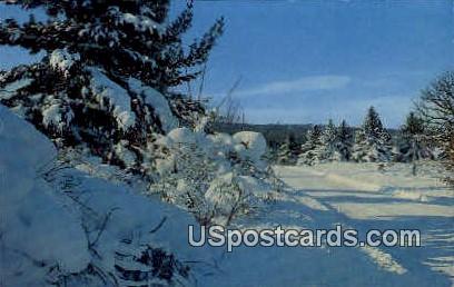 Snowed Country Side - Misc, Wisconsin WI Postcard