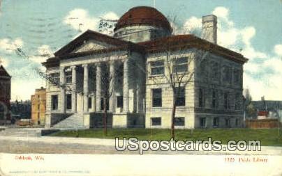 Public Library - Oshkosh, Wisconsin WI Postcard