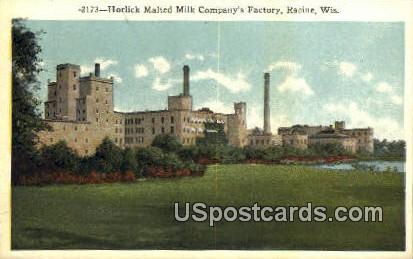 Horlick Malted Milk Co Factory - Racine, Wisconsin WI Postcard