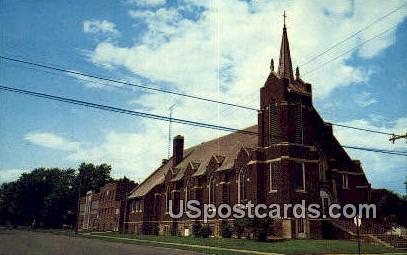St patrick's Catholic Church - Phillips, Wisconsin WI Postcard