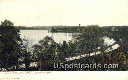 North End, Rock Lake - Lake Mills, Wisconsin WI Postcard