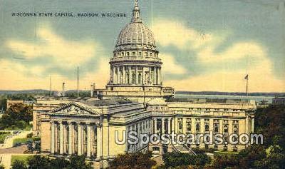 Wisconsin State Capitol - Madison Postcard