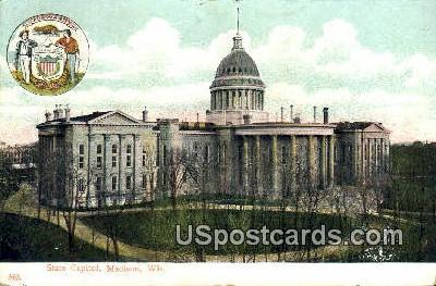 State Capitol - Madison, Wisconsin WI Postcard