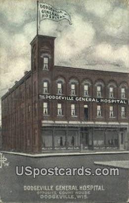 Dodgeville General Hospital - Wisconsin WI Postcard